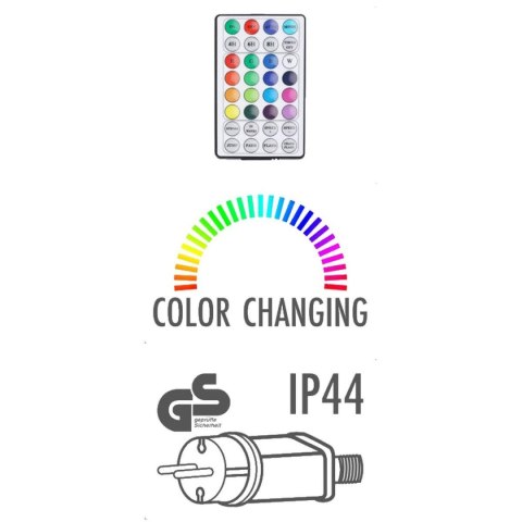 LAMPKI CHOINKOWE ŁAŃCUCH ŚWIETLNY 96 LED RGB Z PILOTEM LAMPKI CHOINKOWE ŁAŃCUCH ŚWIETLNY 96 LED RGB Z PILOTEM