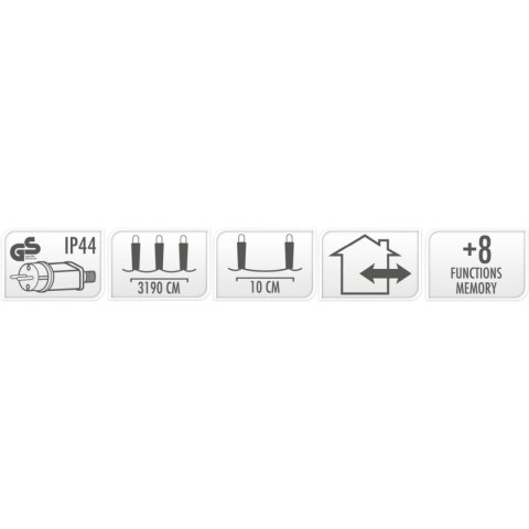LAMPKI DRUCIKI GIRLANDA 320 LED MULTIKOLOR LAMPKI DRUCIKI GIRLANDA 320 LED MULTIKOLOR