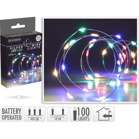 LAMPKI DRUCIKI NA BATERIE GIRLANDA 100 LED MULTIKOLOR LAMPKI DRUCIKI NA BATERIE GIRLANDA 100 LED MULTIKOLOR