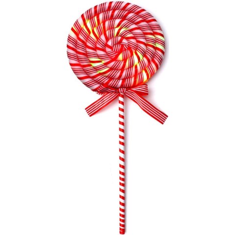 LIZAK DEKORACJA ŚWIĄTECZNA LED 25x5CM LIZAK DEKORACJA ŚWIĄTECZNA LED 25x5CM