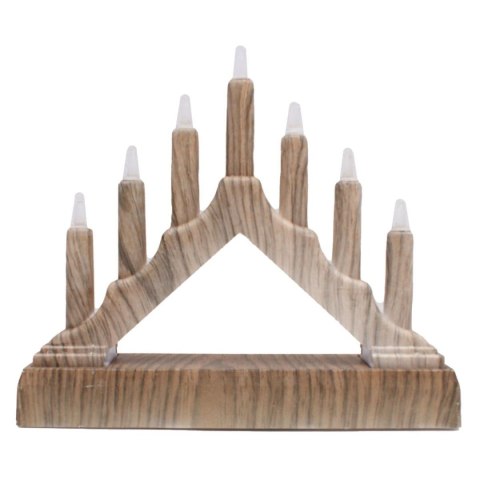 ŚWIECZNIK ADWENTOWY 15,5x3,2x13,5CM 7 LED ZASILANY NA BATERIE TERRA ŚWIECZNIK ADWENTOWY 15,5x3,2x13,5CM 7 LED ZASILANY NA BATERIE TERRA