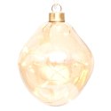 BOMBKA FORMÓWKA SZKLANA KROPLA LED 10CM GOLD