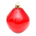 BOMBKA FORMÓWKA SZKLANA KROPLA LED 10CM RED