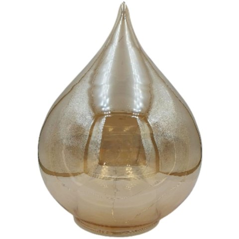 BOMBKA FORMÓWKA SZKLANA KROPLA LED 15CM GOLD BOMBKA FORMÓWKA SZKLANA KROPLA LED 15CM GOLD