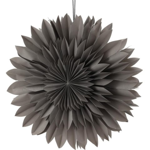 GWIAZDA DEKORACYJNA WISZĄCA PAPIEROWA 3D 50CM SZARA GWIAZDA DEKORACYJNA WISZĄCA PAPIEROWA 3D 50CM SZARA