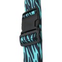 UNIWERSALNY PAS ZABEZPIECZAJĄCY DO WALIZKI SPINAJĄCY 180x5CM PROWORLD ZEBRA NIEBIESKI
