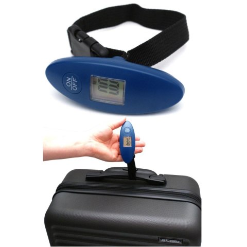 WAGA BAGAŻOWA 50KG PROWORLD NIEBIESKA WAGA BAGAŻOWA 50KG PROWORLD NIEBIESKA