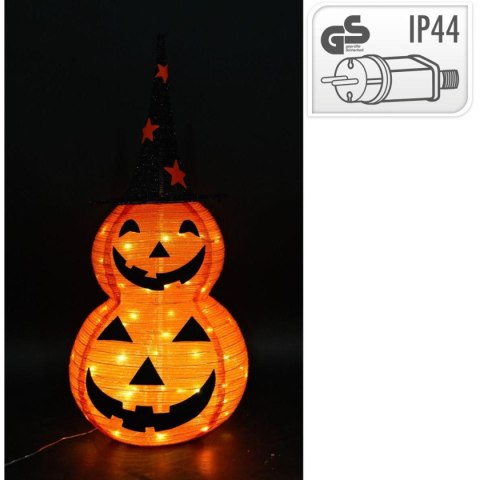 DYNIA DEKORACYJNA Z KAPELUSZEM 90CM HALLOWEEN 50LED DYNIA DEKORACYJNA Z KAPELUSZEM 90CM HALLOWEEN 50LED