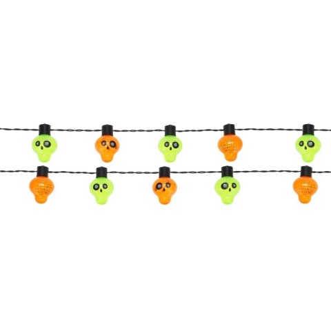 GIRLANDA HALLOWEEN CZASZKI 10LED GIRLANDA HALLOWEEN CZASZKI 10LED
