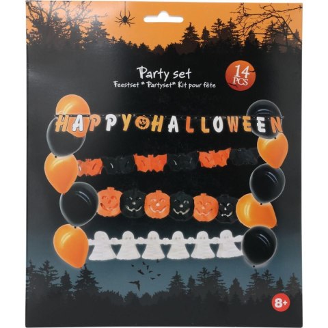 ZESTAW DEKORACYJNY HAPPY HALLOWEEN 14 ELEMENTÓW ZESTAW DEKORACYJNY HAPPY HALLOWEEN 14 ELEMENTÓW