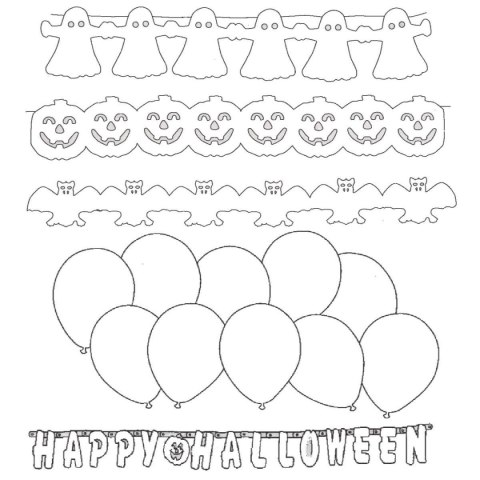 ZESTAW DEKORACYJNY HAPPY HALLOWEEN 14 ELEMENTÓW ZESTAW DEKORACYJNY HAPPY HALLOWEEN 14 ELEMENTÓW