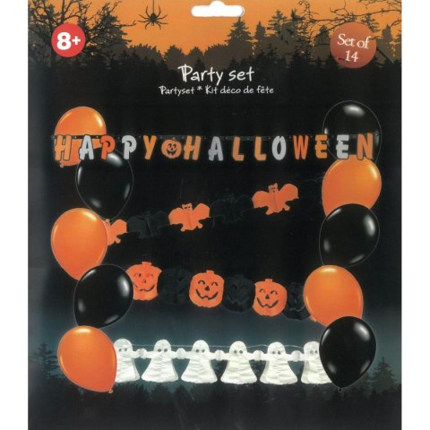ZESTAW DEKORACYJNY HAPPY HALLOWEEN 14 ELEMENTÓW ZESTAW DEKORACYJNY HAPPY HALLOWEEN 14 ELEMENTÓW
