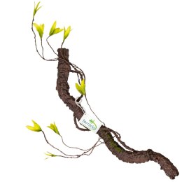 Terrario - Sztuczna Gałąź z Liśćmi do Terrarium - 75 cm