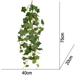 Terrario - Sztuczna Roślina do Terrarium - Bluszcz Zwisający 75 cm