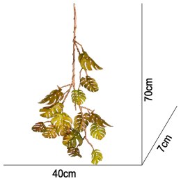 Terrario - Sztuczna Roślina do Terrarium - Wisząca Monstera 70 cm