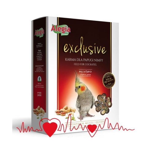 Alegia - Exclusive karma dla papugi nimfy 1kg Alegia - Exclusive karma dla papugi nimfy 1kg
