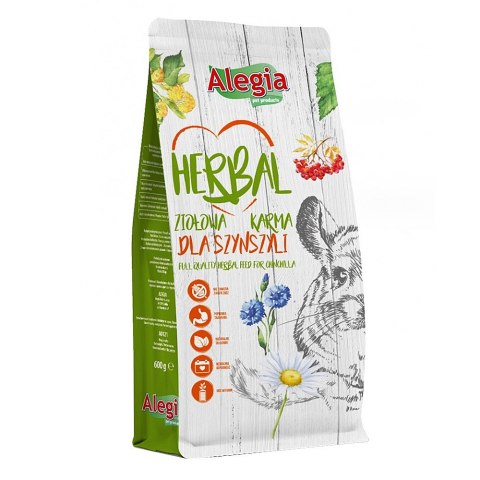 Alegia - Herbal Szynszyla - ziołowy pokarm 600g Alegia - Herbal Szynszyla - ziołowy pokarm 600g