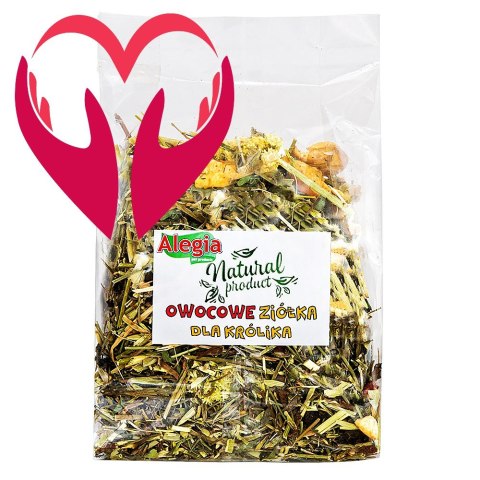 Alegia - owocowe ziółka dla Królika 130g Alegia - owocowe ziółka dla Królika 130g