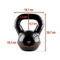 KNV08 BLACK KETTLEBELL ŻELIWNY POKRYTY WINYLEM HMS KNV08 BLACK KETTLEBELL ŻELIWNY POKRYTY WINYLEM HMS