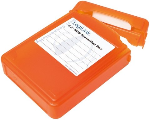 Pudełko ochronne do HDD 3.5', pomarańczowe Pudełko ochronne do HDD 3.5', pomarańczowe