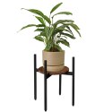 Kwietnik stojący loftowy Torre Rustic 40 cm czarny