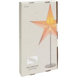 LAMPKA DEKORACYJNA GWIAZDA ADWENTOWA STOJĄCA LED 45CM BIAŁA