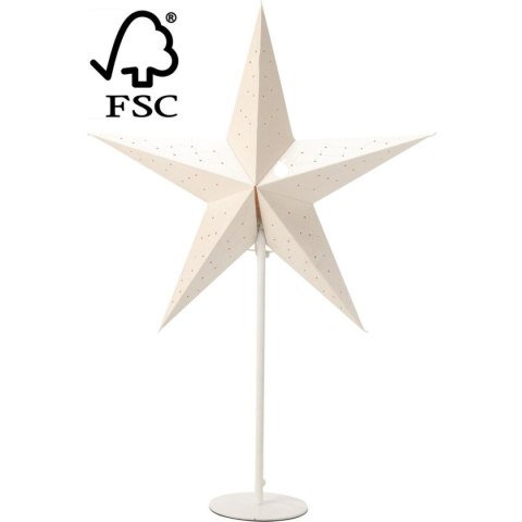 LAMPKA DEKORACYJNA GWIAZDA ADWENTOWA STOJĄCA LED 45CM BIAŁA LAMPKA DEKORACYJNA GWIAZDA ADWENTOWA STOJĄCA LED 45CM BIAŁA