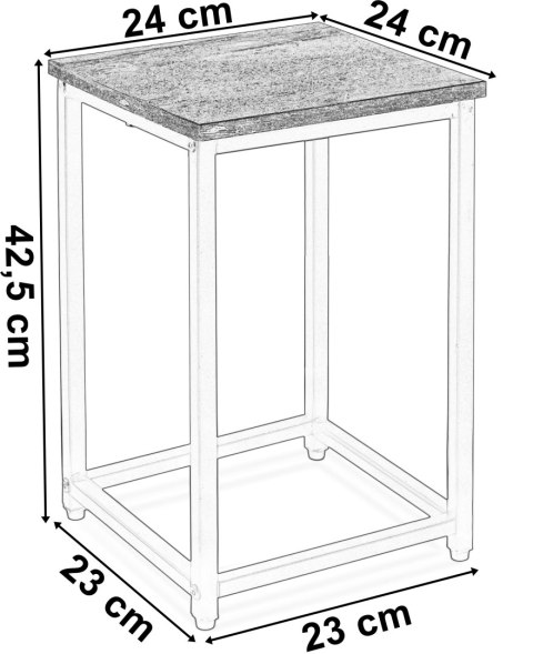 Kwietnik loftowy ARBEN RUSTIC loft czarny 40 cm Kwietnik loftowy ARBEN RUSTIC loft czarny 40 cm