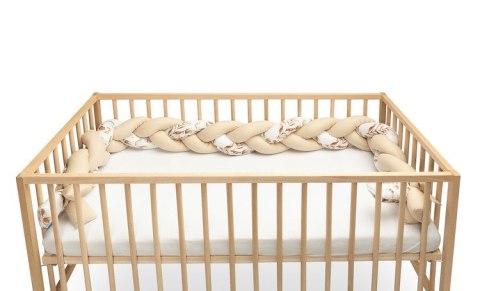 WARKOCZ DO ŁÓŻECZKA BEŻOWY ROŚLINY 210 CM WARKOCZ DO ŁÓŻECZKA BEŻOWY ROŚLINY 210 CM