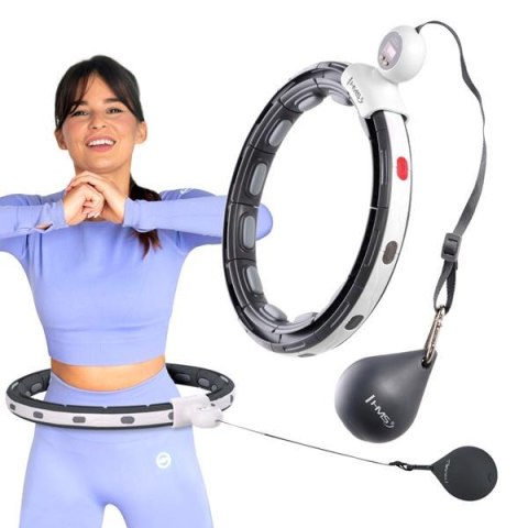 HHM15 HULA HOP BLACK Z MAGNESEM I OBCIĄŻNIKIEM + LICZNIK HMS HHM15 HULA HOP BLACK Z MAGNESEM I OBCIĄŻNIKIEM + LICZNIK HMS
