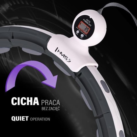 HHM15 HULA HOP BLACK Z MAGNESEM I OBCIĄŻNIKIEM + LICZNIK HMS HHM15 HULA HOP BLACK Z MAGNESEM I OBCIĄŻNIKIEM + LICZNIK HMS