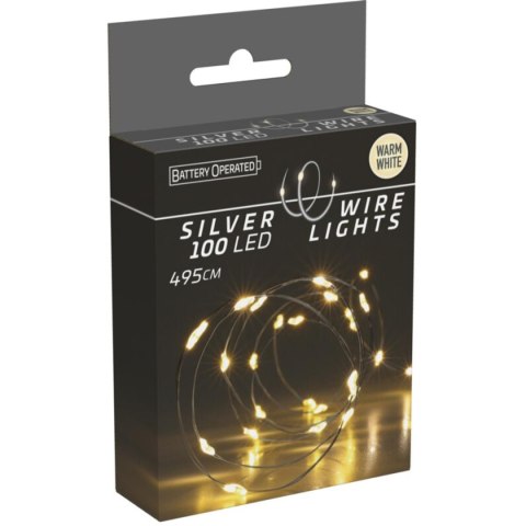 LAMPKI DRUCIKI NA BATERIE GIRLANDA 100 LED CIEPŁY BIAŁY LAMPKI DRUCIKI NA BATERIE GIRLANDA 100 LED CIEPŁY BIAŁY