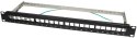 LOGILINK- Patchpanel Keystone 24-portowy, ekranowany, czarny LOGILINK- Patchpanel Keystone 24-portowy, ekranowany, czarny