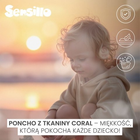 PONCZO KĄPIELOWE CORAL PINK PONCZO KĄPIELOWE CORAL PINK