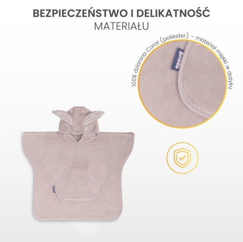 PONCZO KĄPIELOWE CORAL PINK PONCZO KĄPIELOWE CORAL PINK