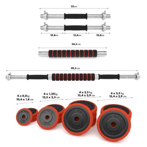 SGGX30 SZTANGIELKI GUMOWANE 30KG HMS SGGX30 SZTANGIELKI GUMOWANE 30KG HMS