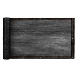 Osłona balkonowa LUARO mata maskująca siatka cieniująca na balkon taras 150g/m2 105x700cm UV + Trytytki