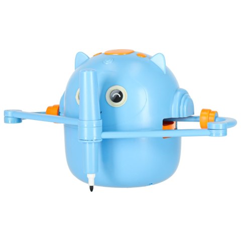 Robot edukacyjny interaktywny nauka rysowania pisania zestaw fiszki mazaki niebieski Robot edukacyjny interaktywny nauka rysowania pisania zestaw fiszki mazaki niebieski