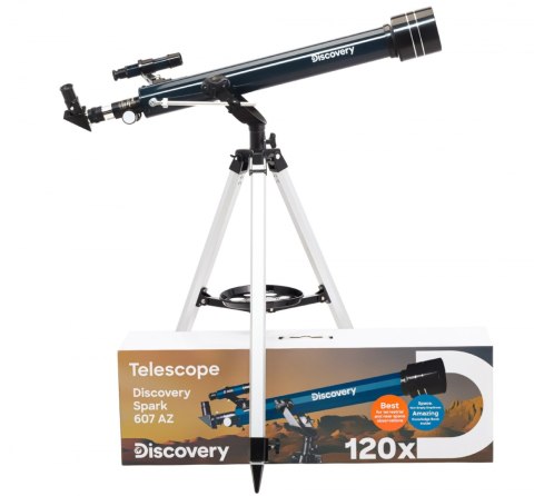 (PL) Teleskop Levenhuk Discovery Spark 607 AZ z książką (PL) Teleskop Levenhuk Discovery Spark 607 AZ z książką