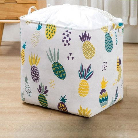 Pojemnik na zabawki kosz, worek na pranie ze ściągaczem 50x40x50 cm OR52WZ9 Pojemnik na zabawki kosz, worek na pranie ze ściągaczem 50x40x50 cm OR52WZ9